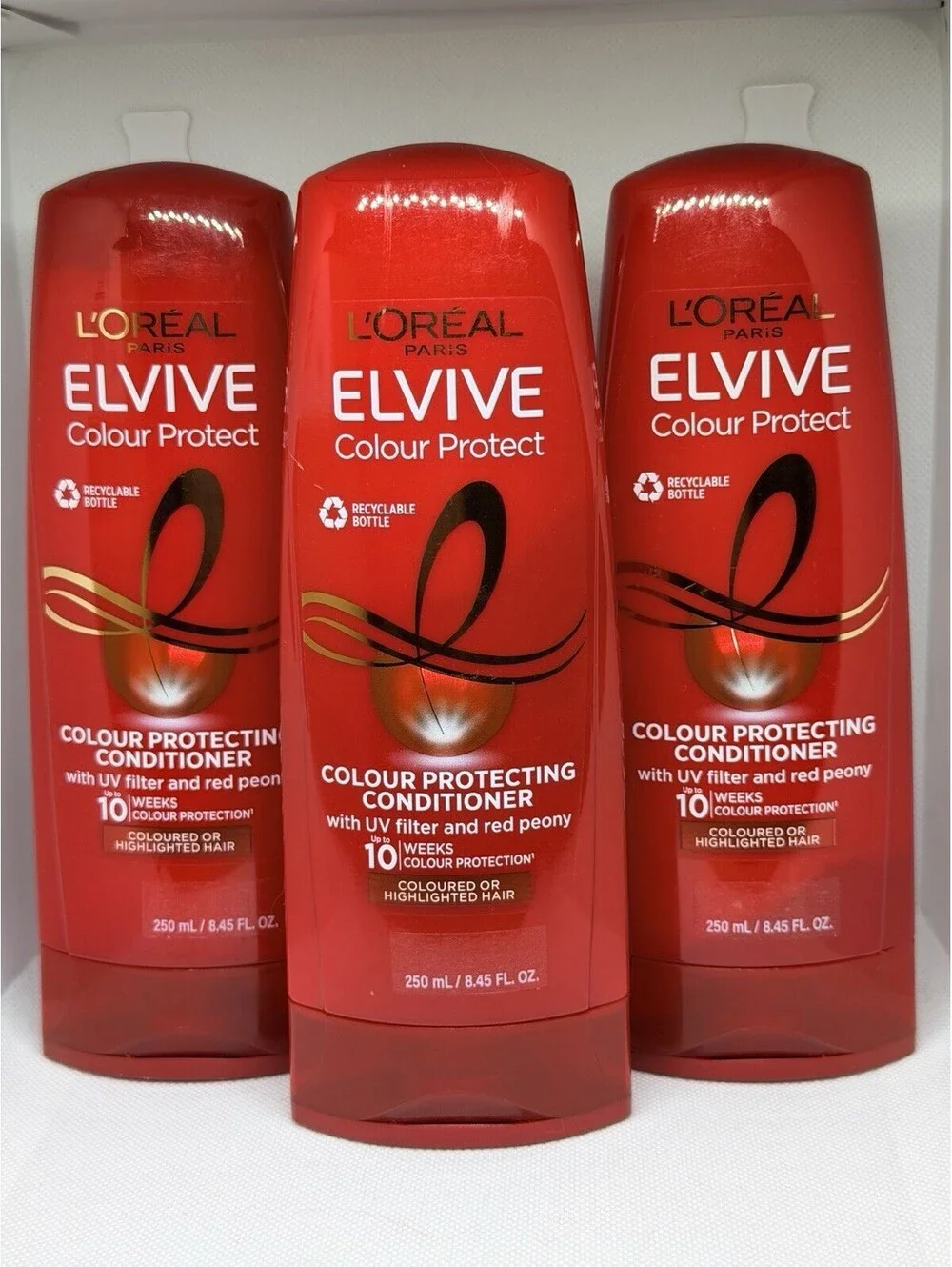 (3) L'Oreal Paris Elvive Conditioner COLOR PROTECT Conditioner NEW